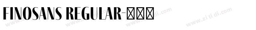 FinoSans Regular字体转换
